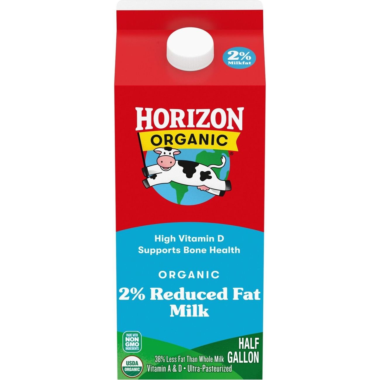 Horizon Organic 2% Reduced Fat Milk - Shop Milk at H-E-B