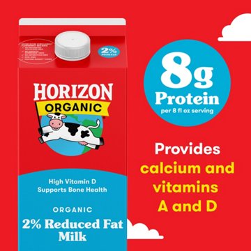 Horizon Organic 2% Reduced Fat Milk, 1/2 gal