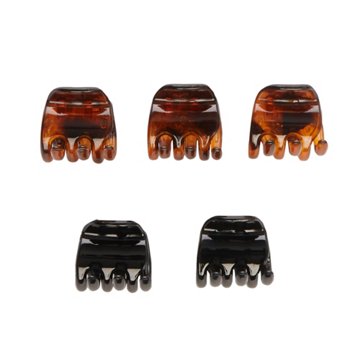 Scunci No-Slip Grip Small Chunky Jaw Clips, 5 ct