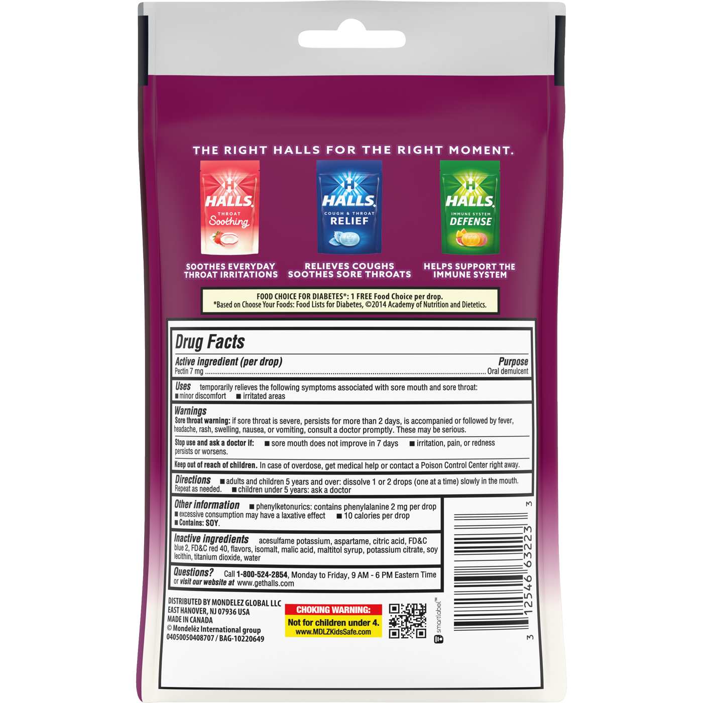 Halls Throat Soothing Cough Drops - Sugar Free Cool Berry; image 5 of 6