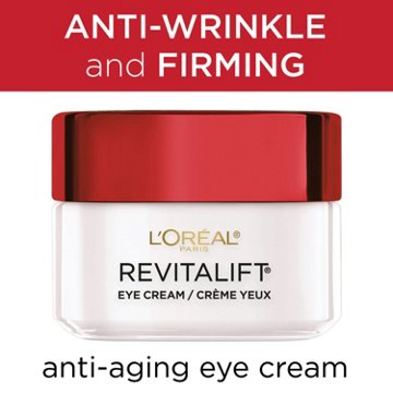 L'Oréal Paris Revitalift Anti-Wrinkle Firming Eye Cream, Fragrance Free, 0.5 oz