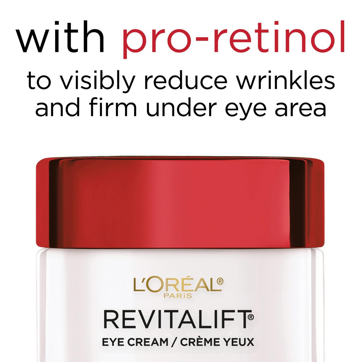 L'Oréal Paris Revitalift Anti-Wrinkle Firming Eye Cream, Fragrance Free; image 4 of 6