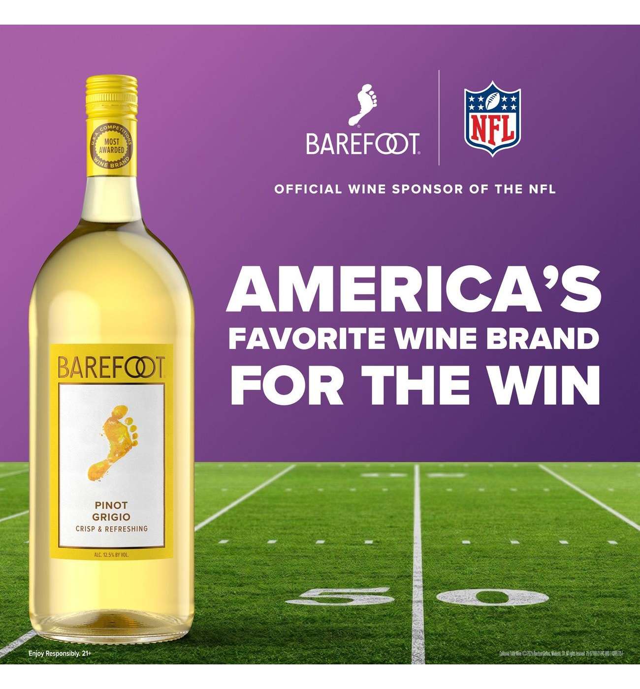 Barefoot Pinot Grigio California White Wine; image 6 of 8