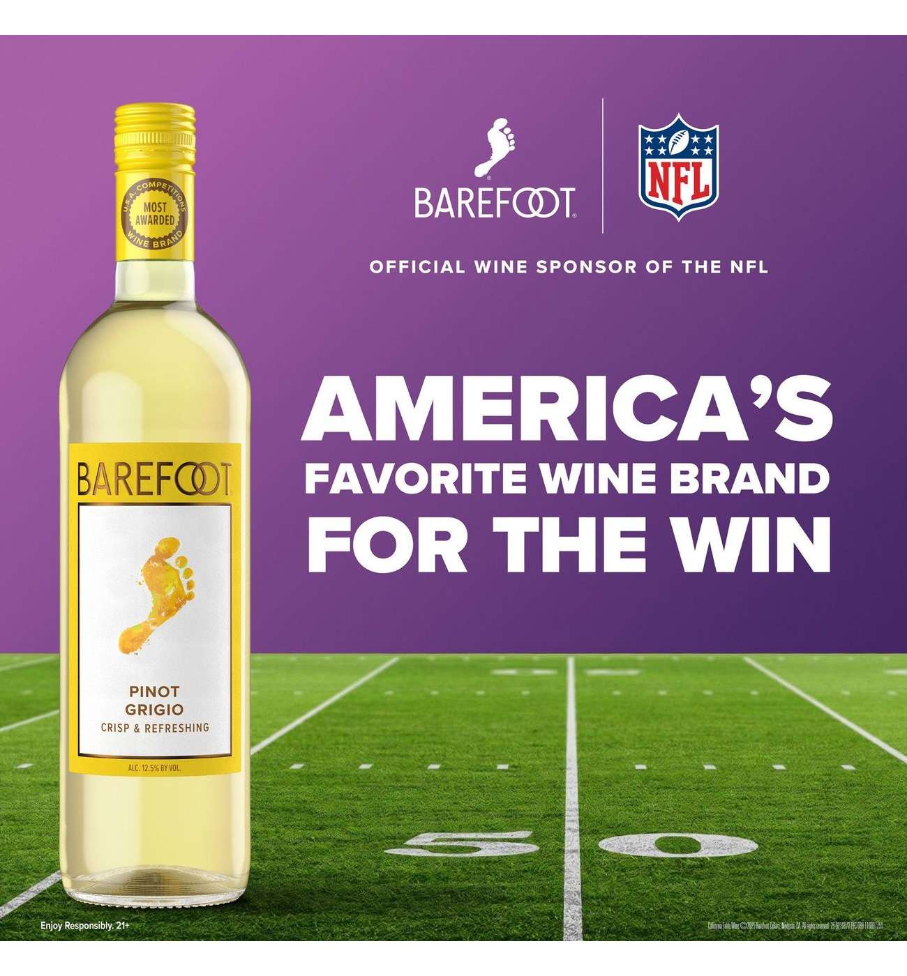 Barefoot Pinot Grigio California White Wine; image 5 of 7