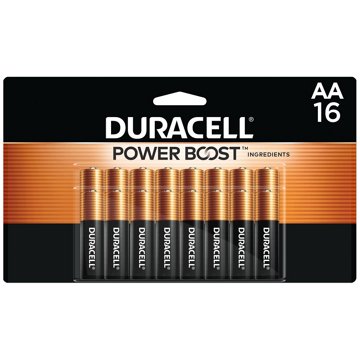 Duracell Coppertop AA Alkaline Batteries, 16 pk