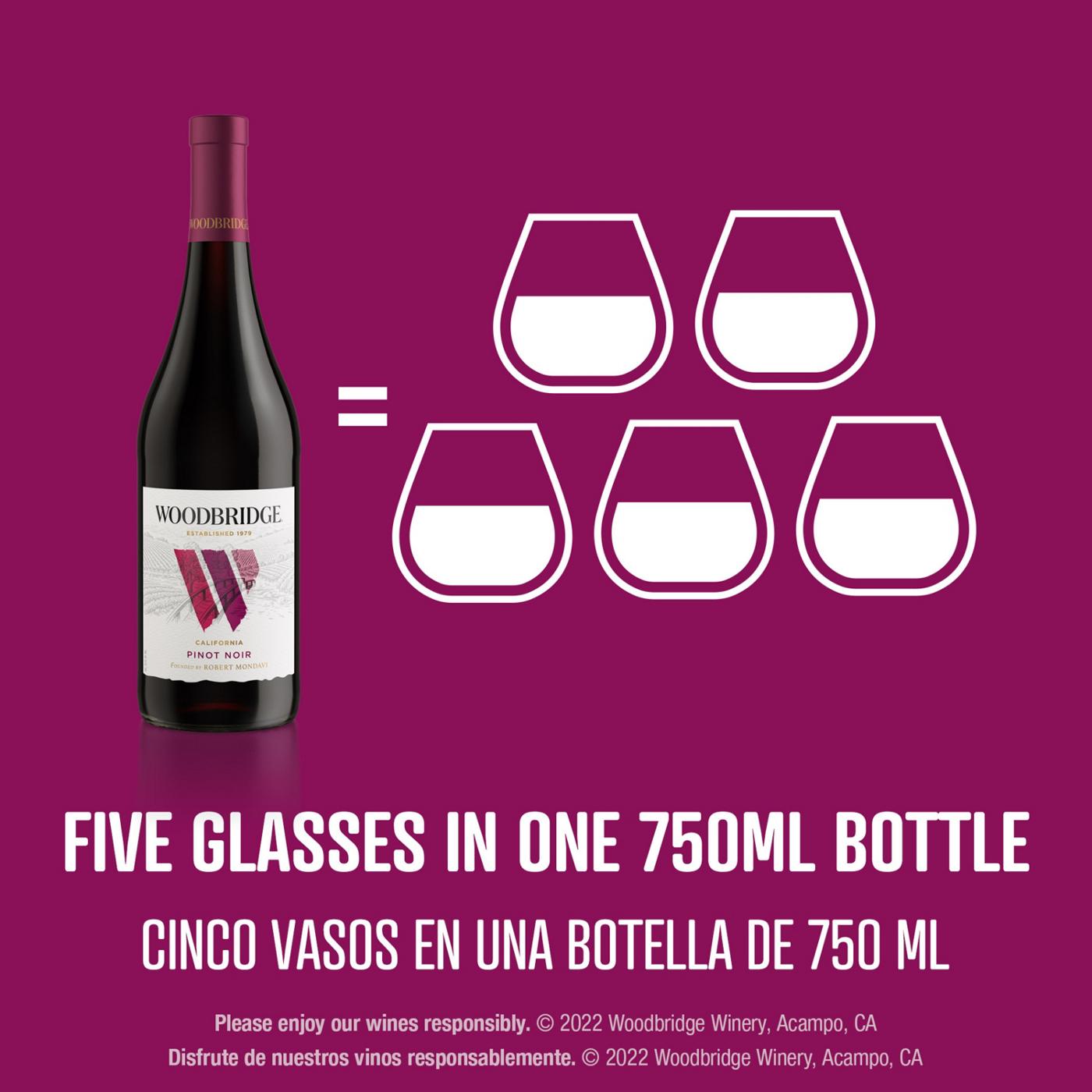 Woodbridge Pinot Noir Red Wine 750 mL Bottle; image 4 of 10
