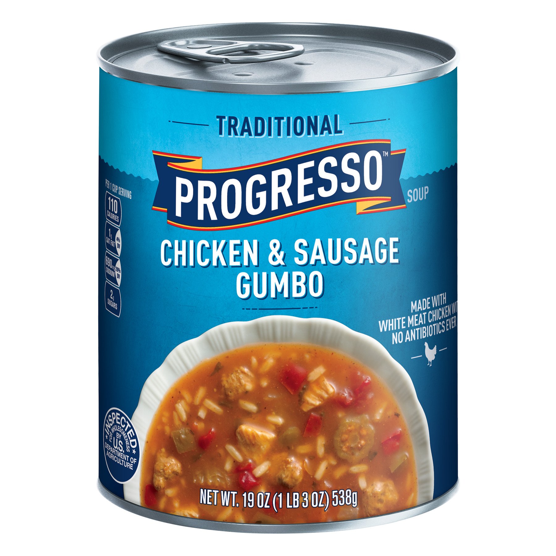 Progresso Traditional Chicken & Sausage Gumbo Soup - Shop Soups & chili ...