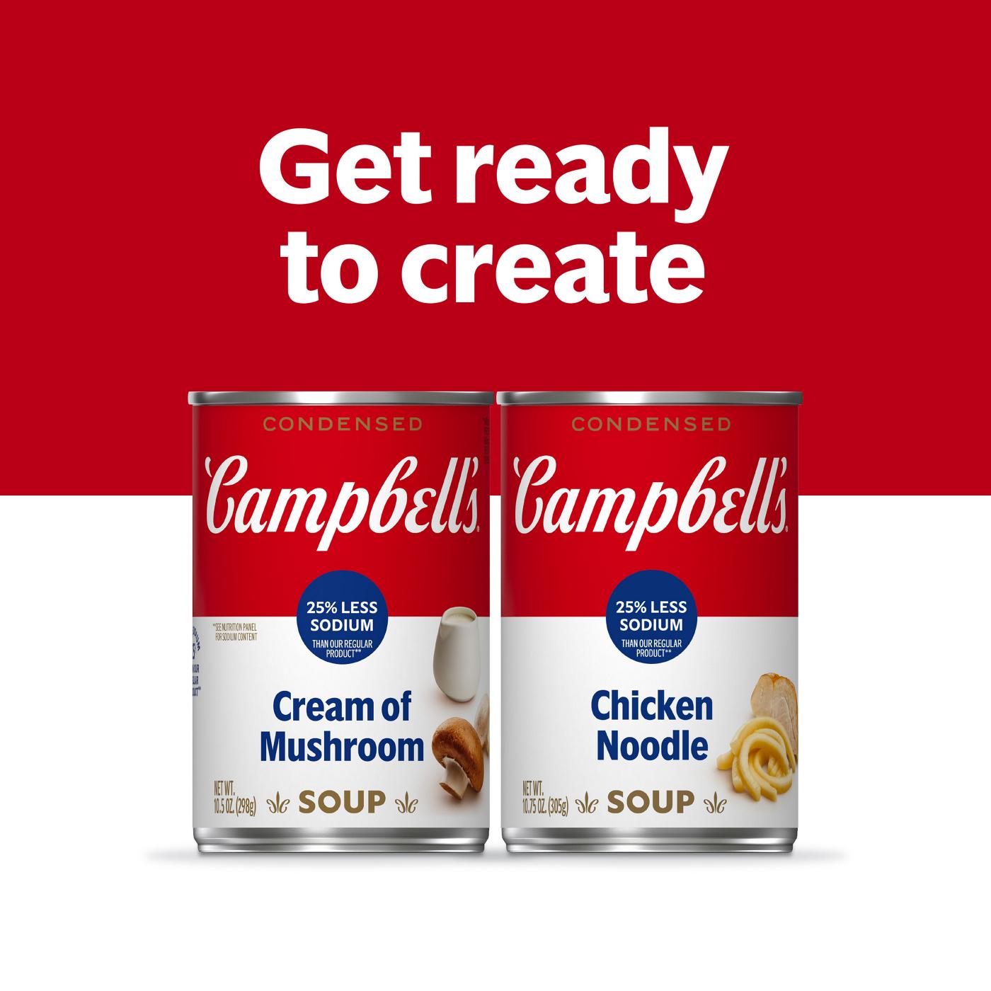 Campbell's Condensed 25% Less Sodium Chicken Noodle Soup; image 6 of 9