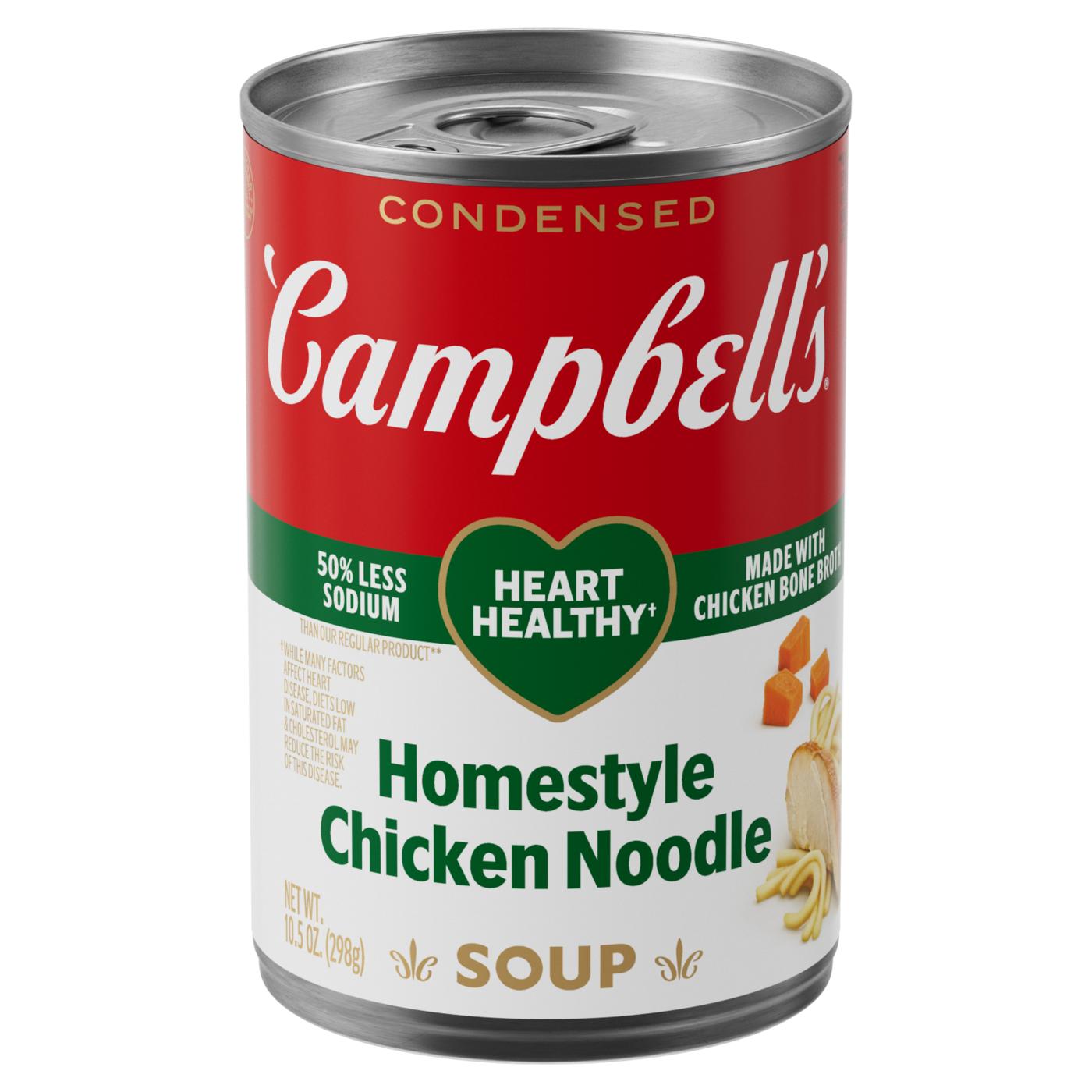 Campbell's Condensed Heart Healthy Homestyle Chicken Noodle Soup; image 1 of 8