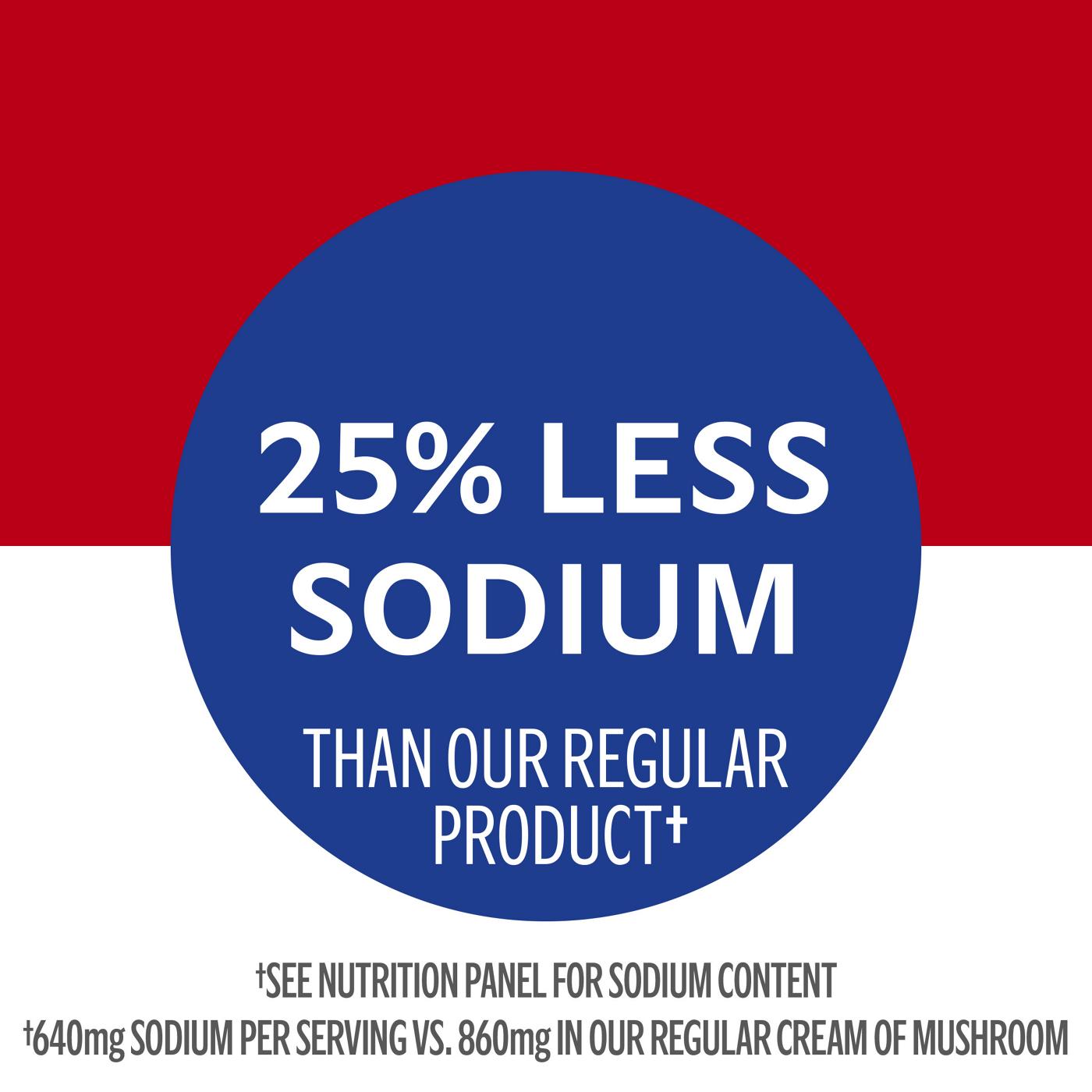 Campbell's Condensed 25% Less Sodium Cream of Mushroom Soup; image 2 of 8