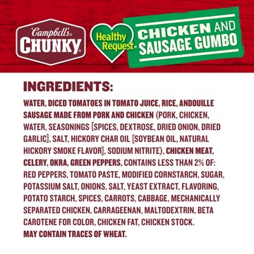 Campbell's Chunky Healthy Request Chicken & Sausage Gumbo Soup