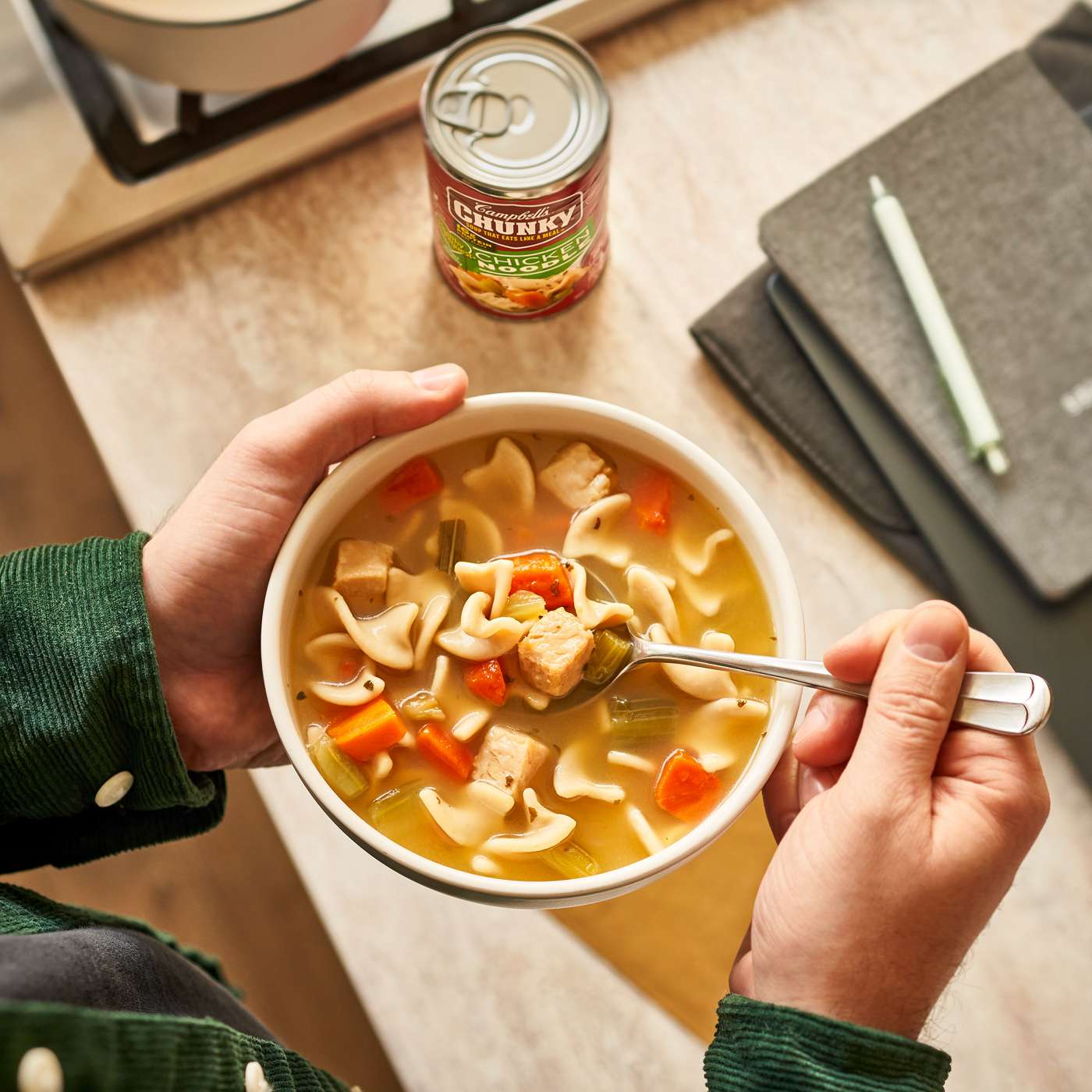 Campbell's Chunky Healthy Request Chicken Noodle Soup; image 2 of 10