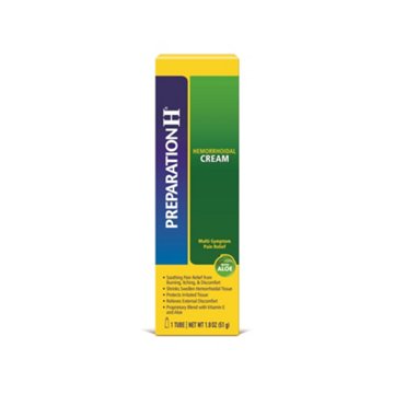 Preparation H Hemorrhoid Cream with Aloe for Multi-Symptom Relief, 1.8 oz