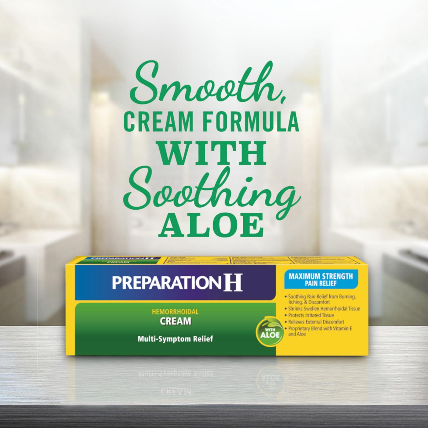 Preparation H Hemorrhoid Cream with Aloe for Multi-Symptom Relief; image 4 of 7