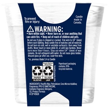 Glade Clean Linen Candle, 4.08 oz