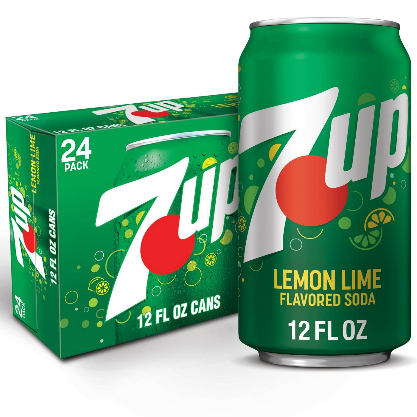 7UP Lemon Lime Soda 24 pk Cans; image 1 of 6