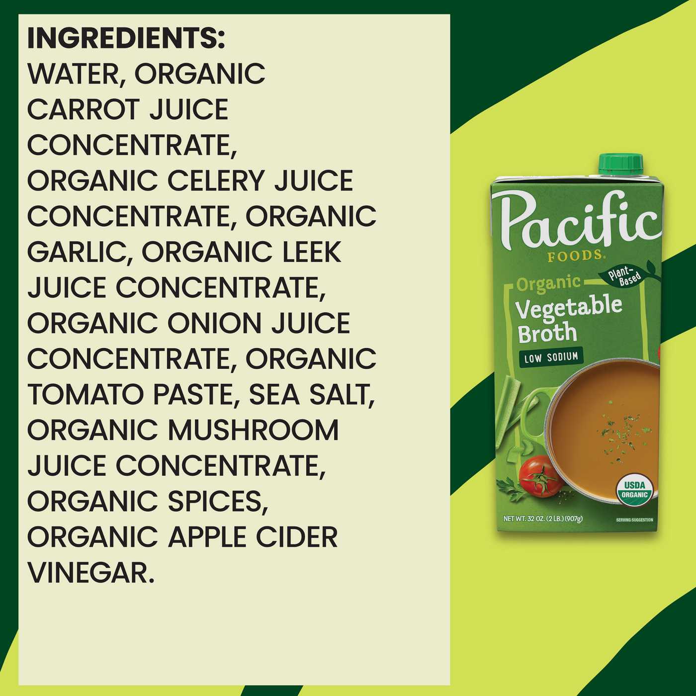 Pacific Foods Low Sodium Organic Vegetable Broth; image 5 of 6