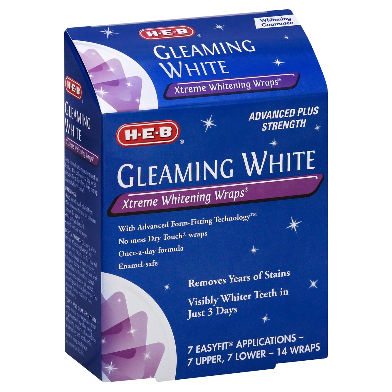 HEB Advanced Strength Extreme Whitening Wraps Shop Whiteners at HEB