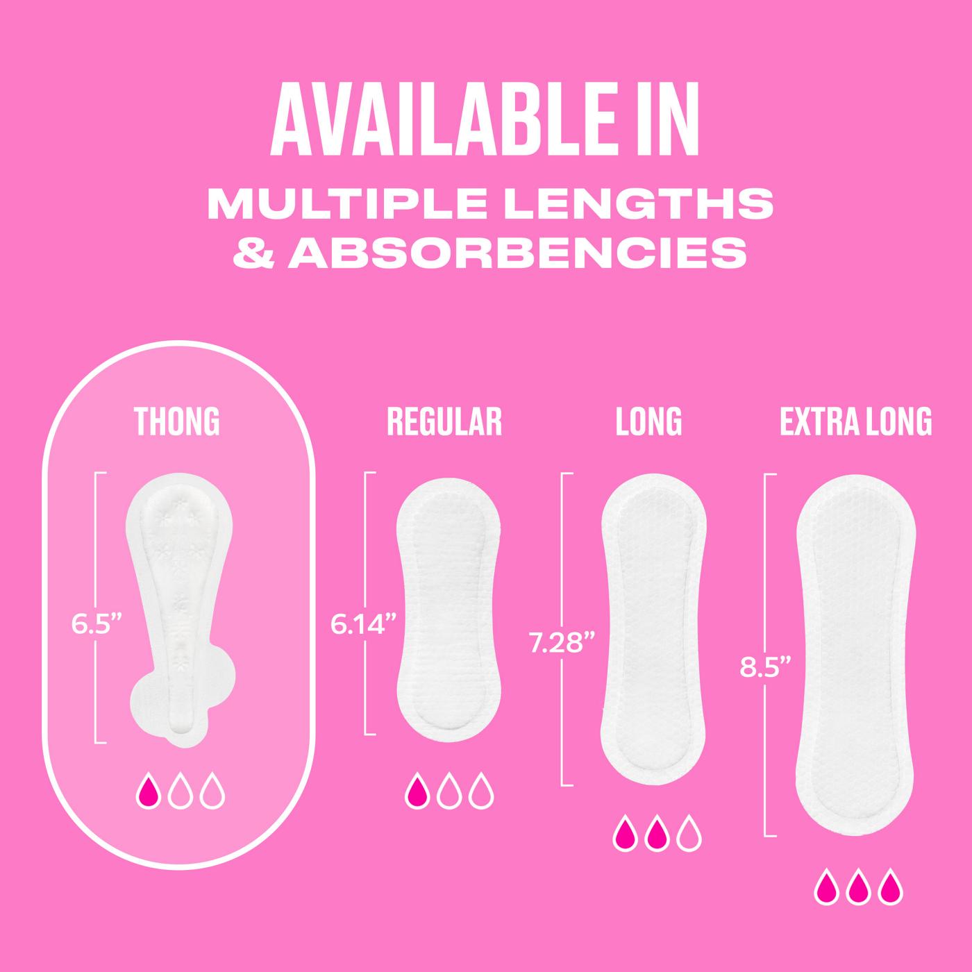 Carefree Thong Panty Liners - Unwrapped, Unscented; image 10 of 11