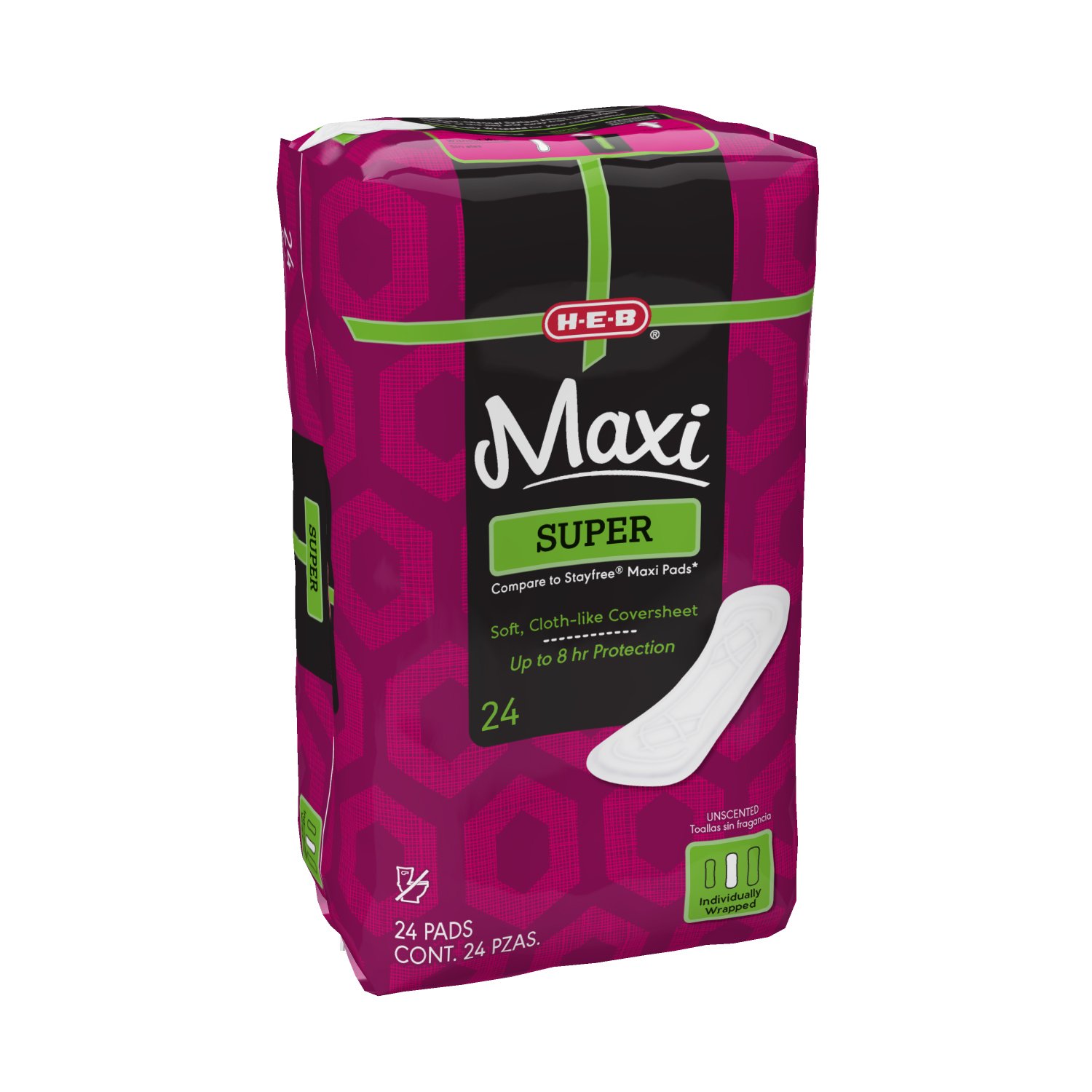 H-E-B Maxi Super Pads - Shop Pads & Liners At H-E-B