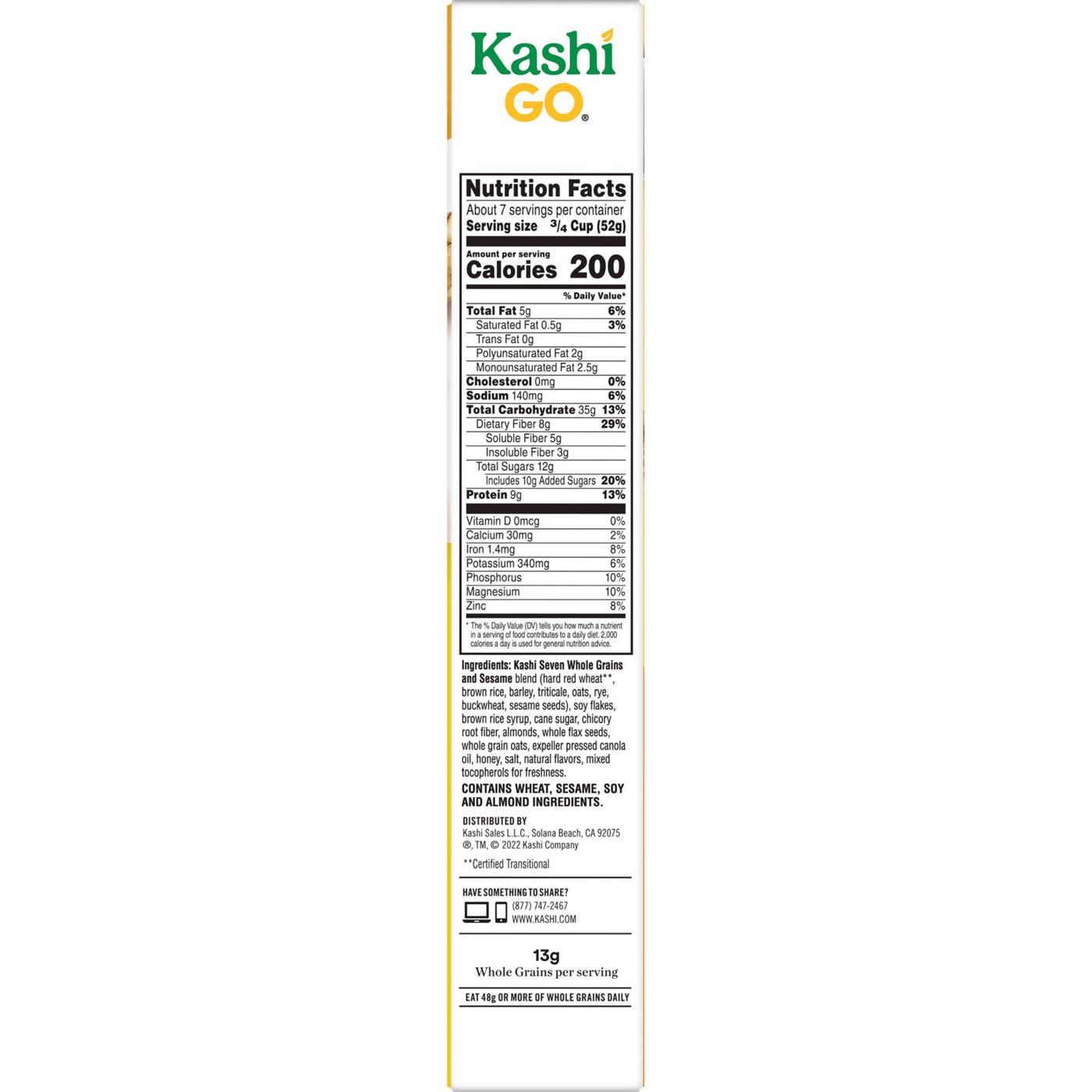 Kashi GO Honey Almond Flax Crunch Breakfast Cereal; image 10 of 11