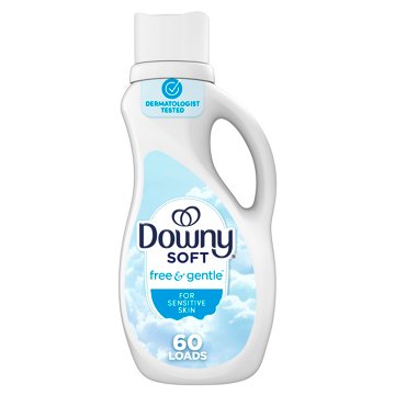 Downy Ultra Free & Gentle HE Liquid Fabric Softener, 60 Loads, 44 oz