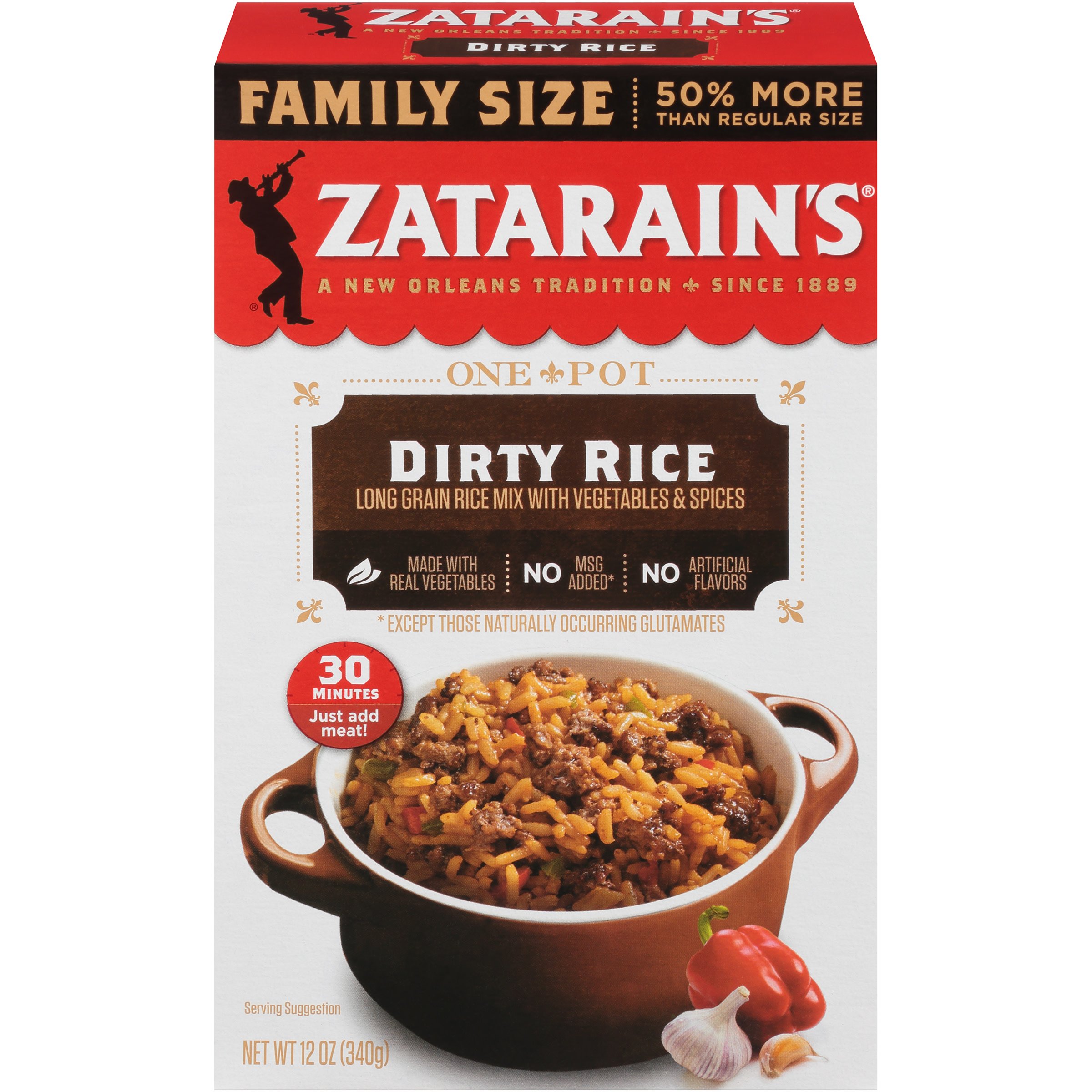 Zatarain's Dirty Rice Dinner Mix Family Size