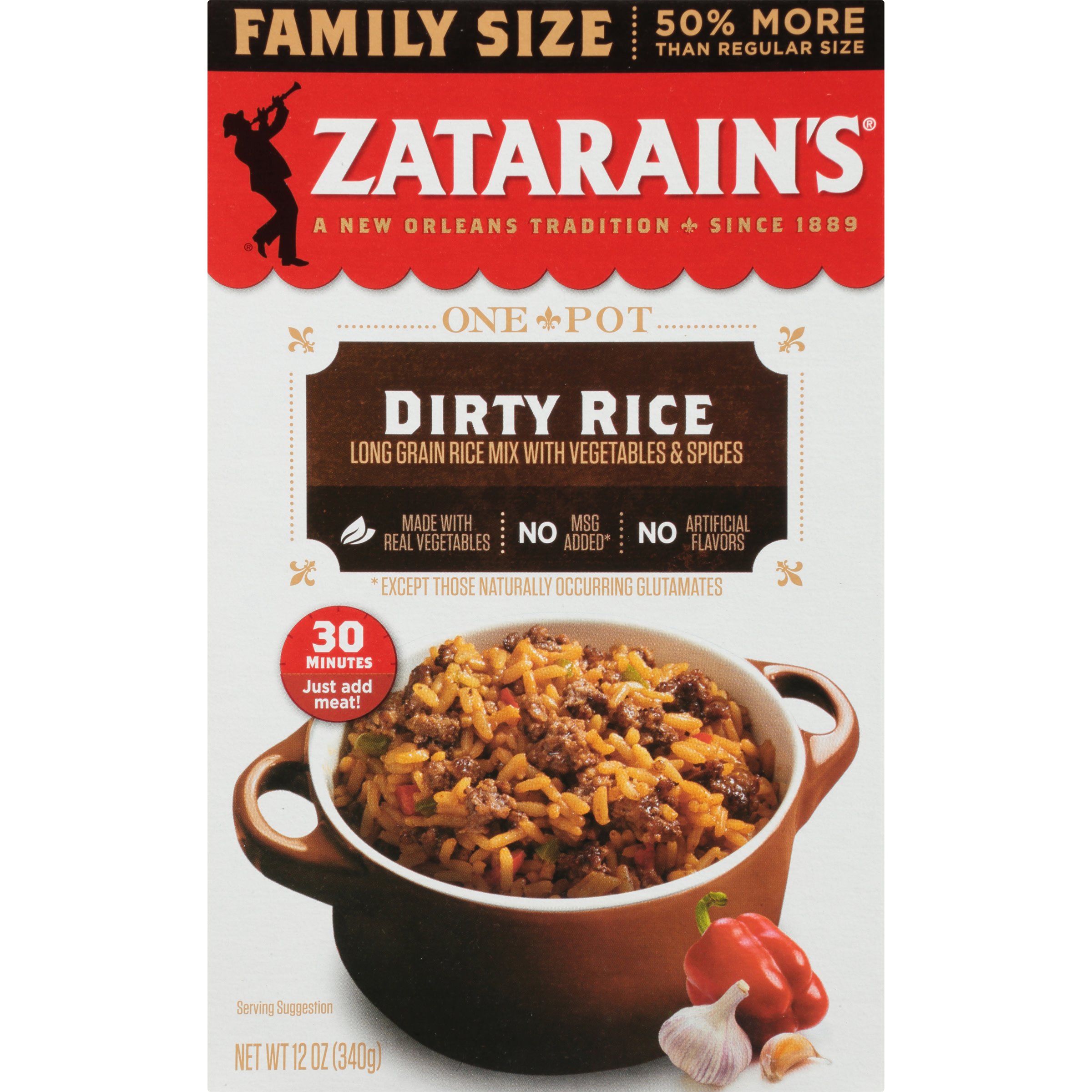 Pick 2 Zatarain's Rice Mixes: Dirty Rice, Jambalaya or Red Beans