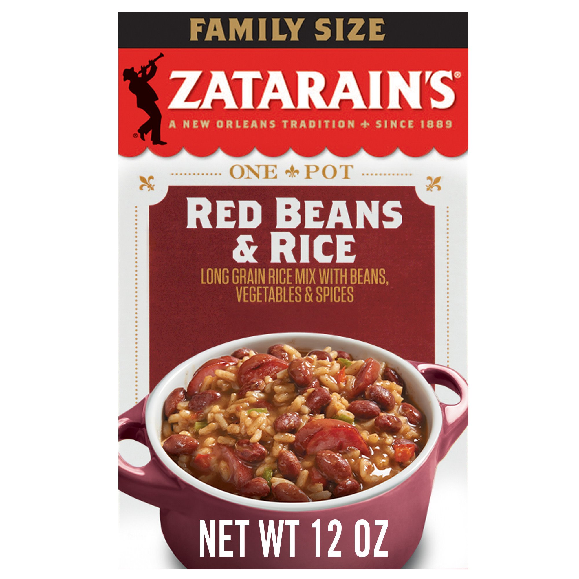 Zatarain's Red Beans & Rice Dinner Mix Family Size - Shop Rice & Grains