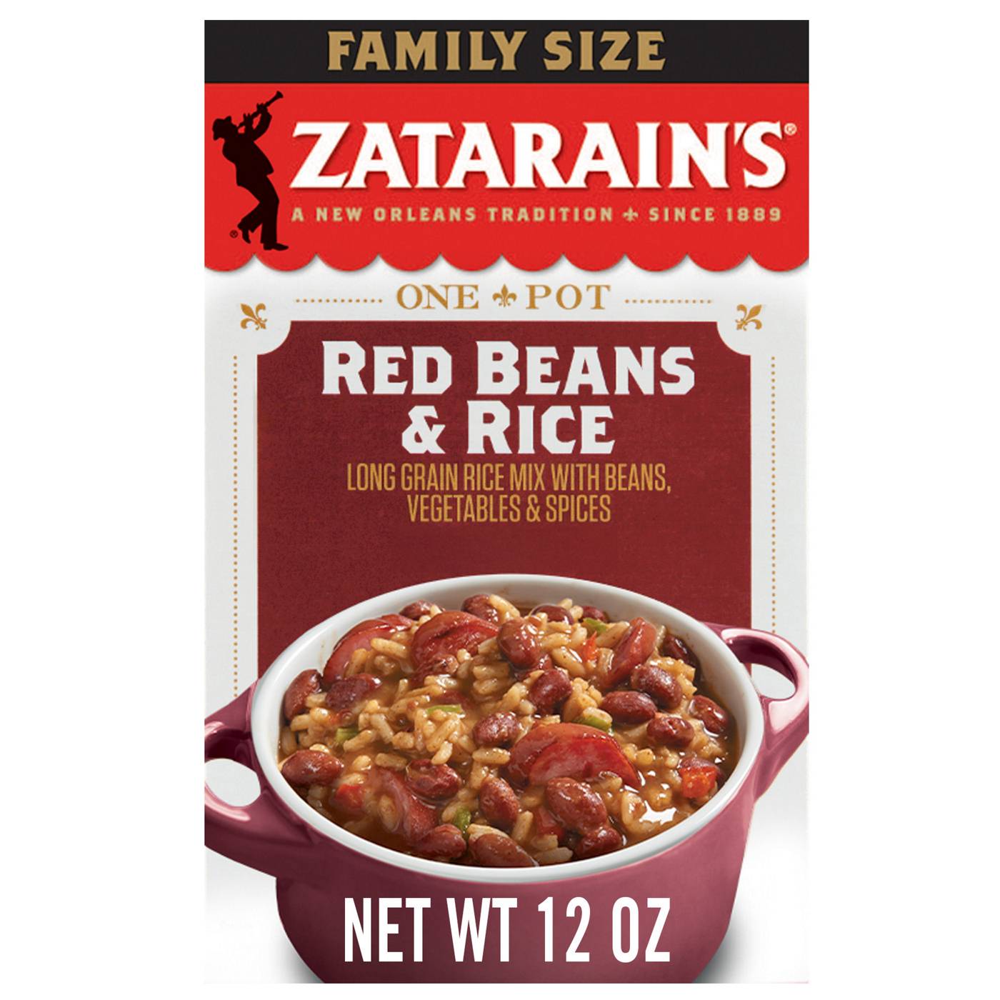 Zatarain's Family Size Red Beans & Rice; image 1 of 2