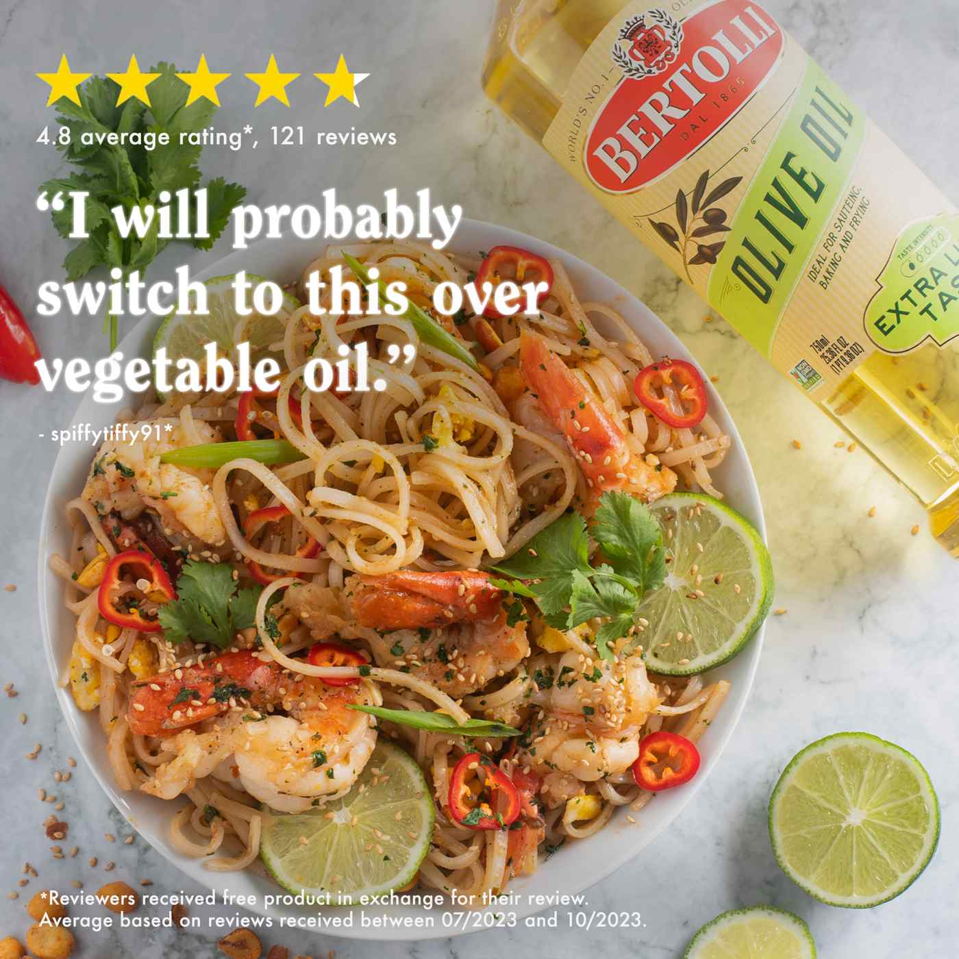 Bertolli Extra Light Tasting Olive Oil; image 5 of 9