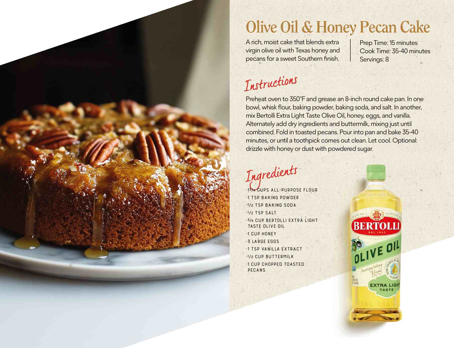 Bertolli Extra Light Tasting Olive Oil; image 8 of 9