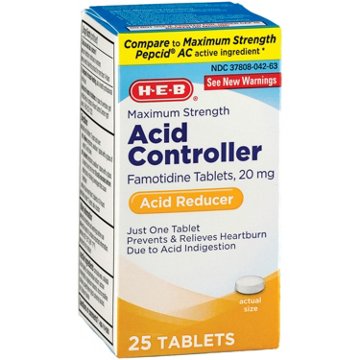 H-E-B Acid Controller Heartburn Prevention, 25 CT