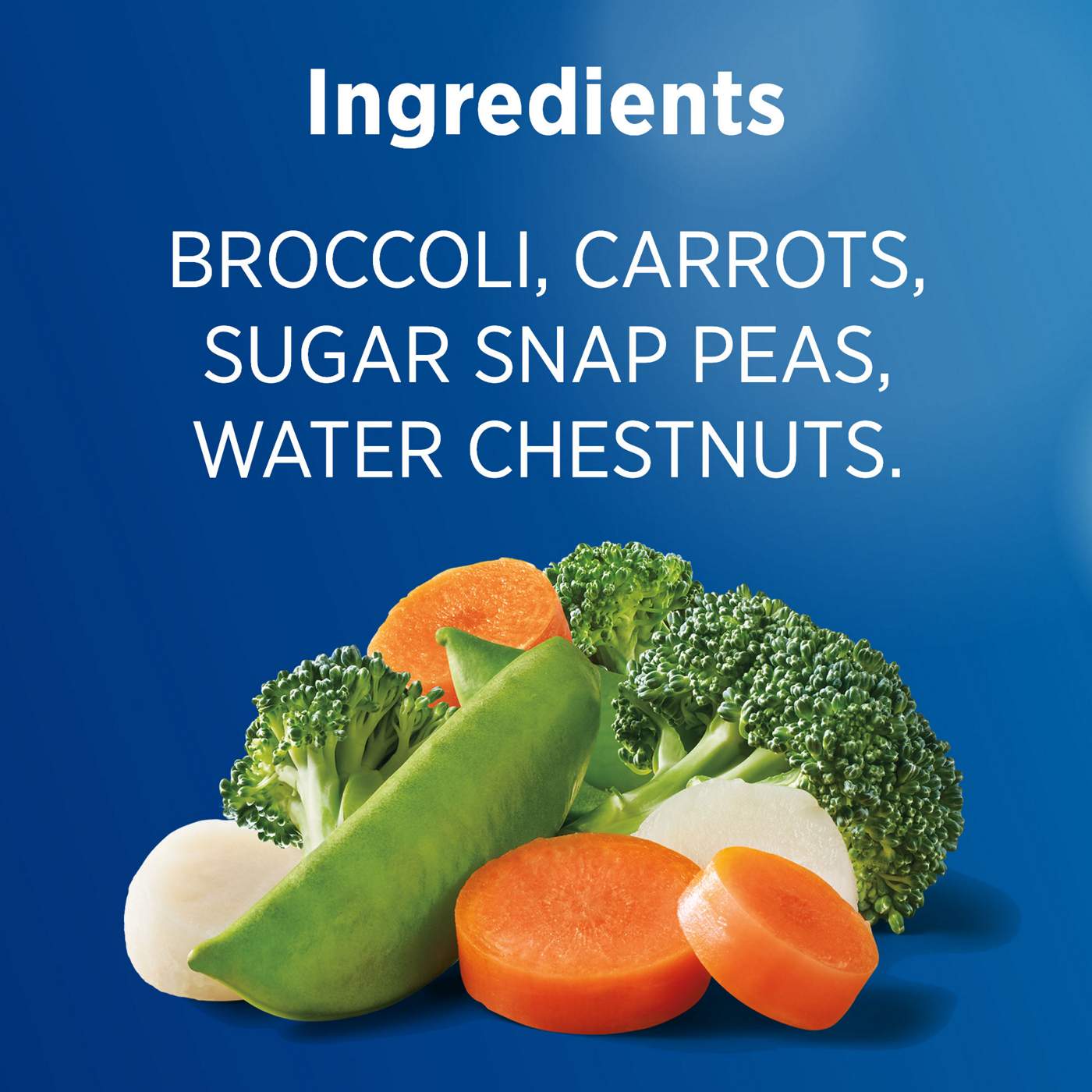 Birds Eye Frozen Steamfresh Broccoli, Carrots, Sugar Snap Peas & Water Chestnuts; image 3 of 7