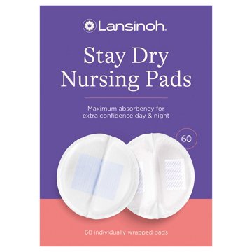 Lansinoh Stay Dry Nursing Pads, 60 ct