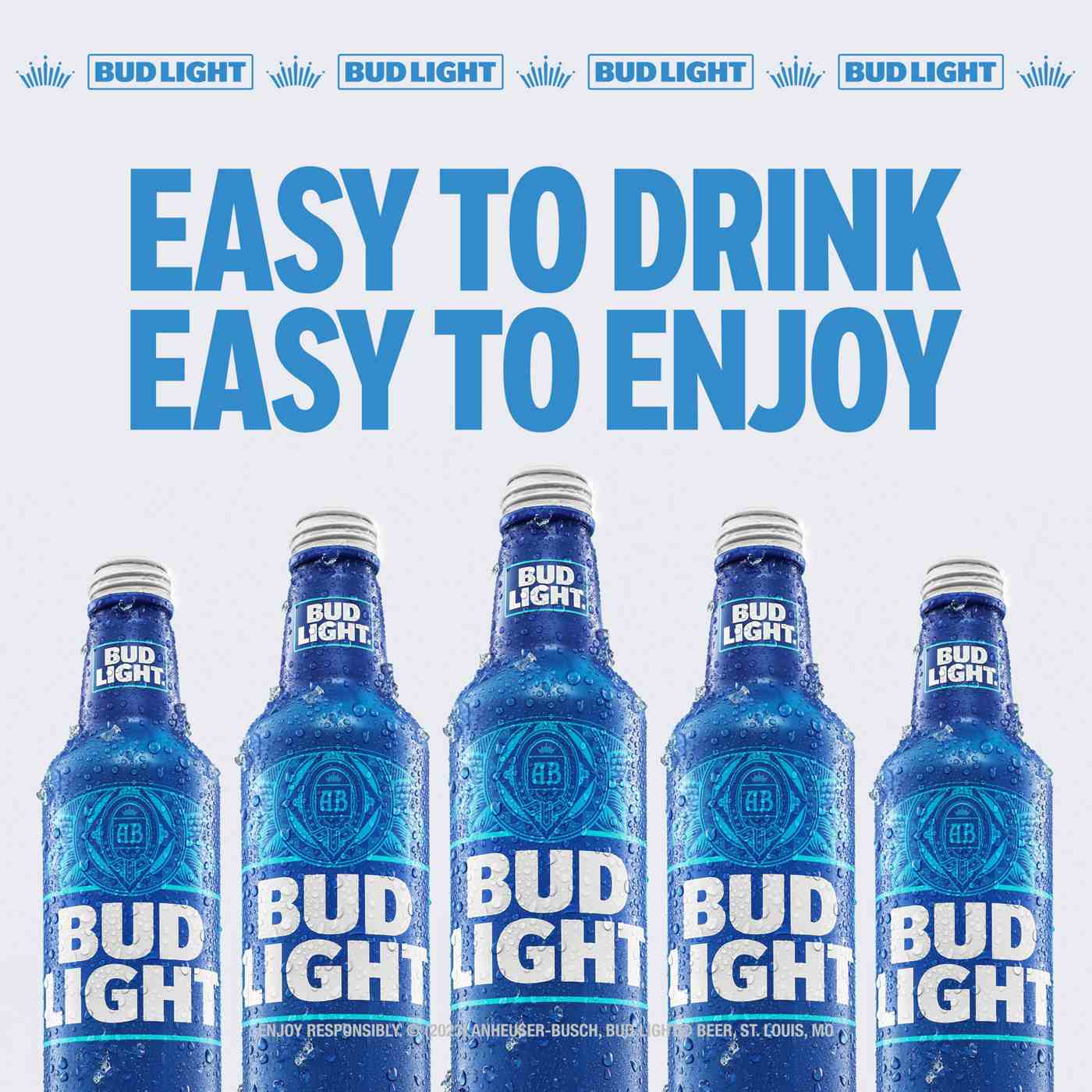 Bud Light Lager Beer Aluminum Bottles, 15 pack; image 3 of 4