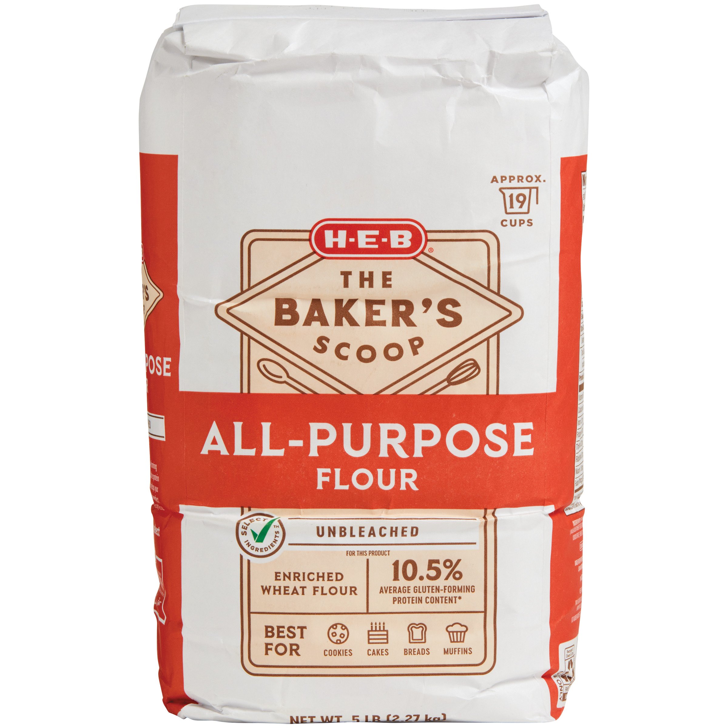 HEB Select Ingredients Baker's Scoop Unbleached All Purpose Flour