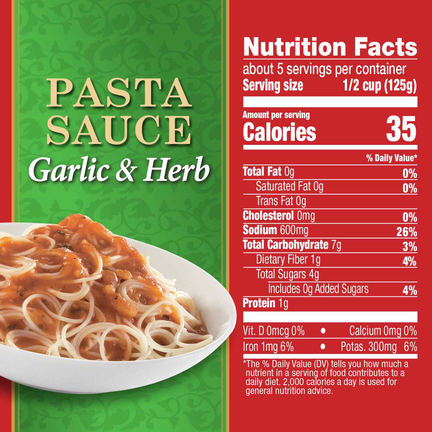 Hunt's Garlic & Herb Pasta Sauce; image 4 of 7