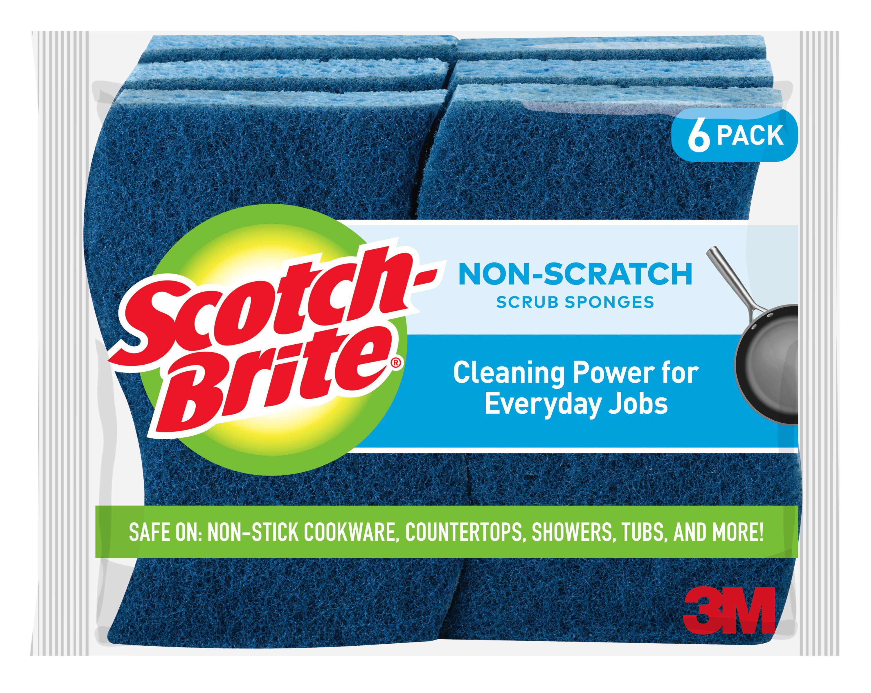 Scotch-Brite® Non-Scratch Scrub Sponge 521, 12/1