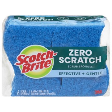 Scotch-Brite Non-Scratch Scrub Sponges, 6 pk