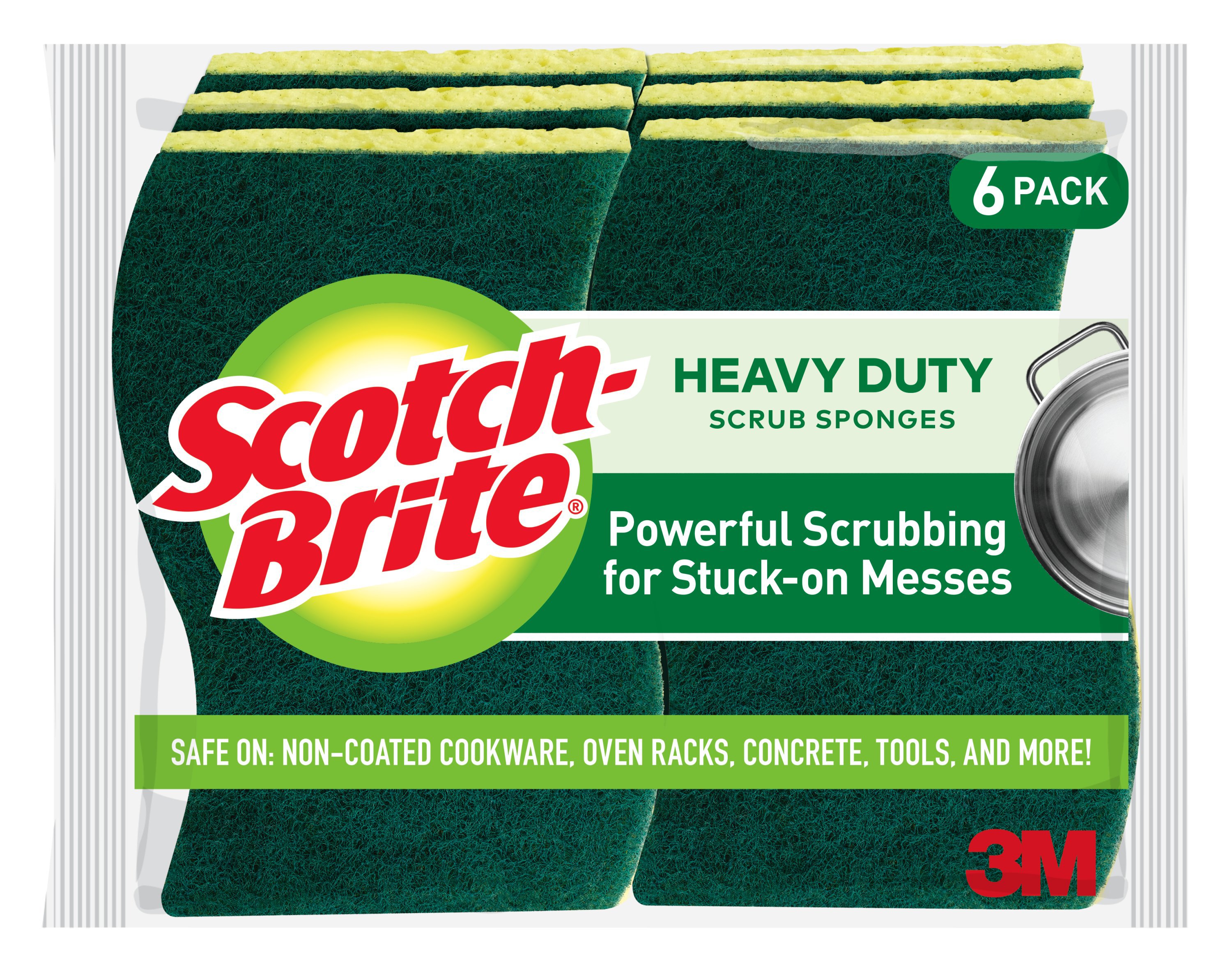 ScotchBrite Heavy Duty Scrub Sponges Shop Sponges & Scrubbers at HEB