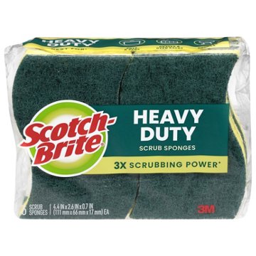 Scotch-Brite Heavy Duty Scrub Sponges, 6 pk