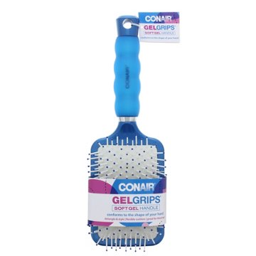 Conair Gel Grips Paddle Hair Brush - Colors May Vary, EACH