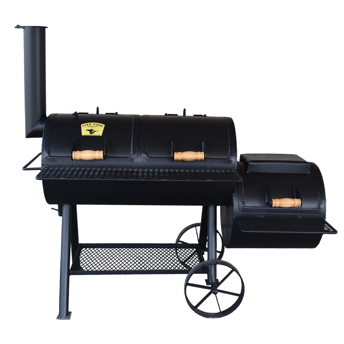 Lyfe Tyme Double Lid Grill with Firebox; image 1 of 2