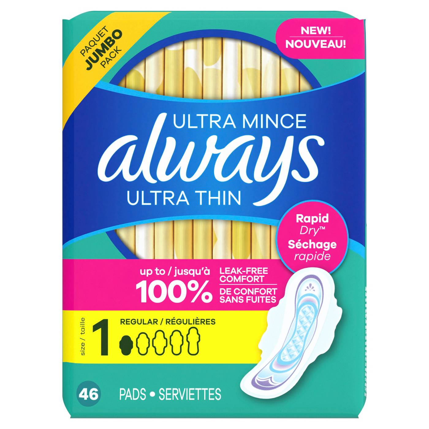 Always Ultra Thin Pads with Wings - Size 1; image 2 of 9