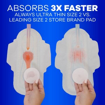 Always Ultra Thin Pads with Wings - Size 1, 46 ct