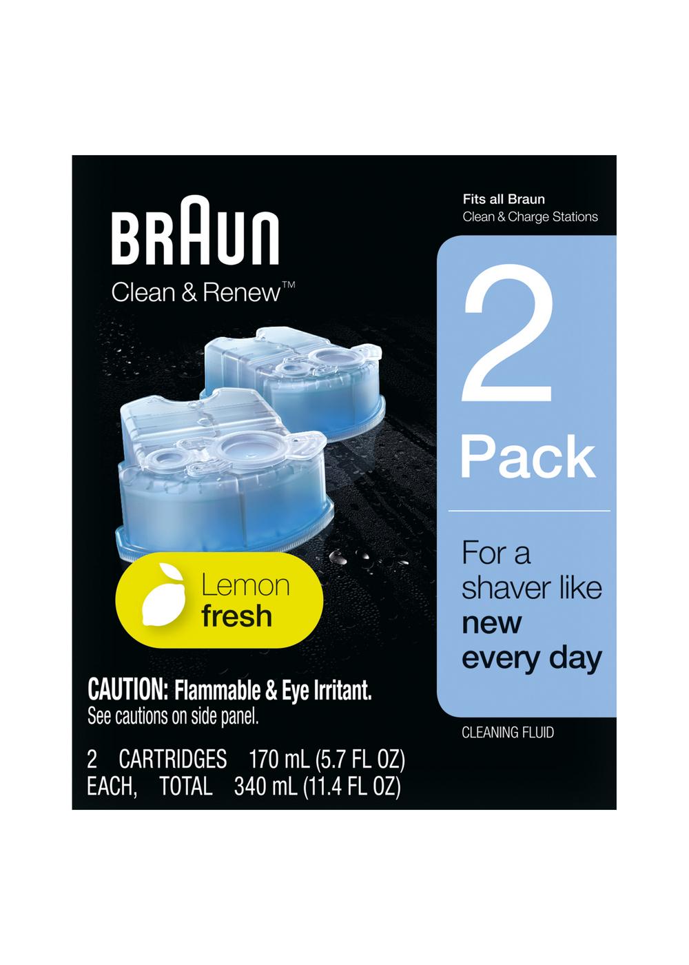 Braun Clean & Renew Refill Cartridges - Lemon Fresh - Shop Electric Shavers  & Trimmers at H-E-B