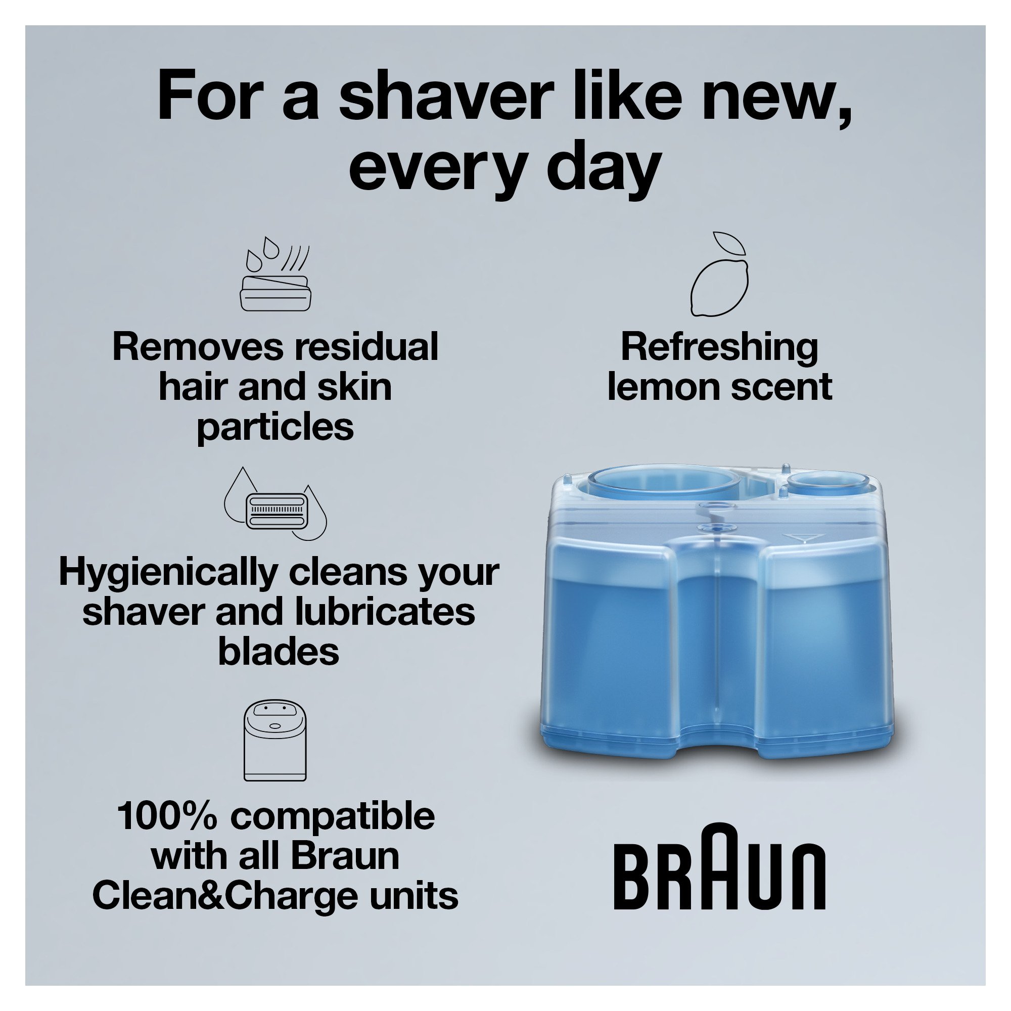 Braun Clean And Renew Refill Cartridges CCR, 8 Pack