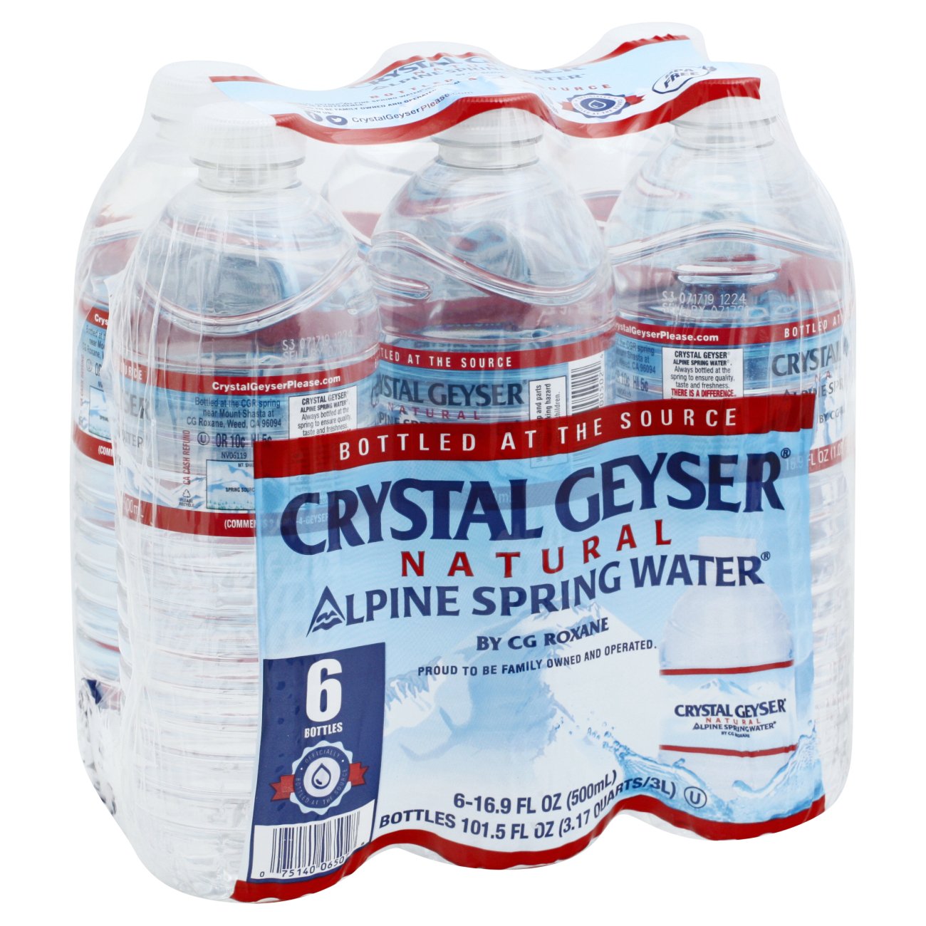 Crystal Geyser Alpine Spring Water 0.5 L Shop Water at HEB