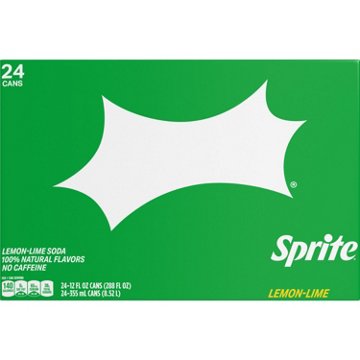 Sprite Lemon-Lime Soda Soft Drink 24 pk Cans, 12 oz